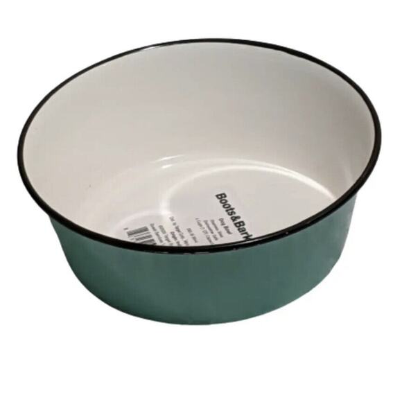 BOOTS & BARKLEY Powder Coating Dog Feeding Bowls - TEAL: lot of 3 - Picture 2 of 3